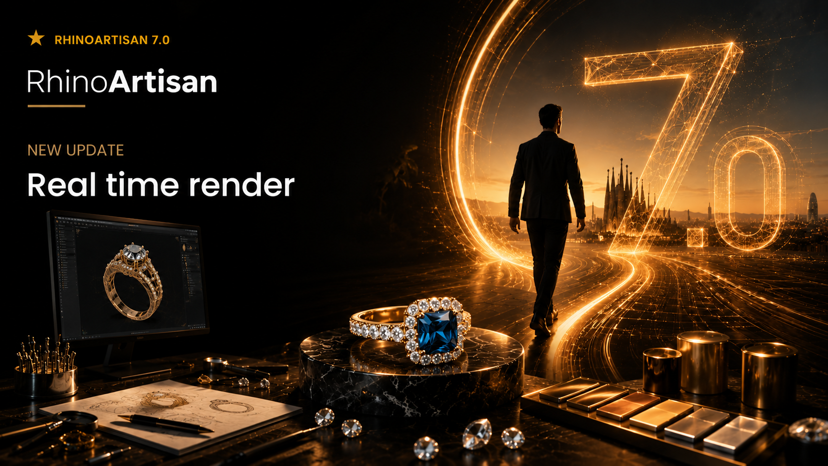 Real-Time Render: Photorealistic Jewelry Visualization Comes to RhinoArtisan 7.0