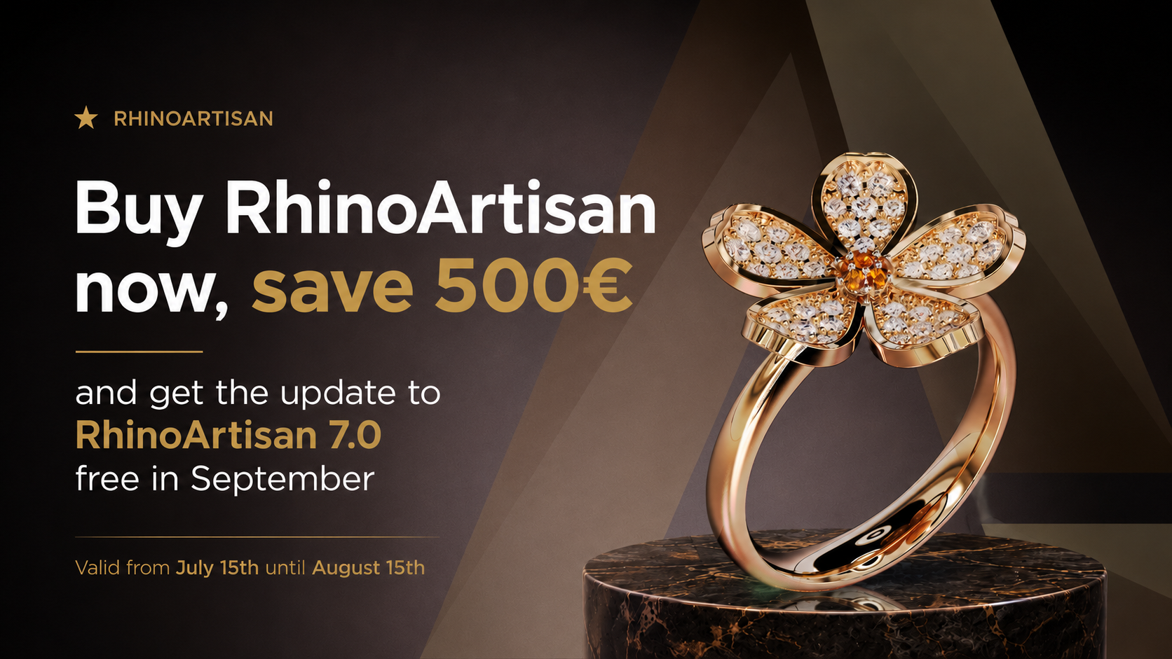 RhinoArtisan Offer Discount: Save €500 This Summer