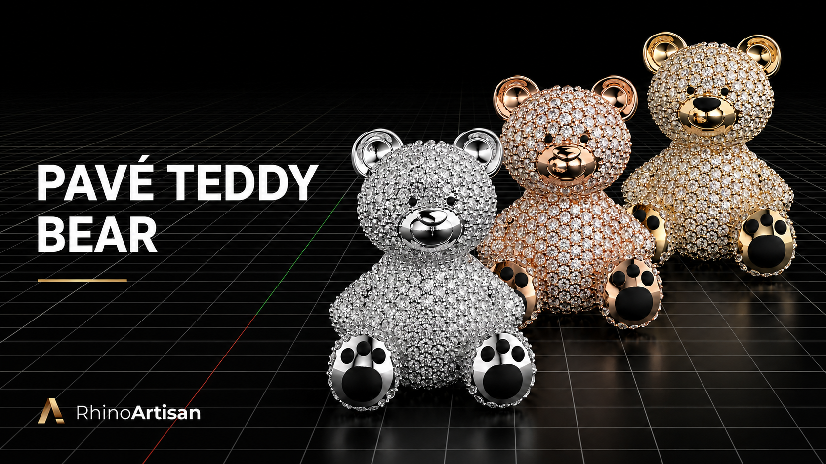 How to Sculpt a Pavé Teddy Bear in Rhino